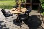 Outdoor Stuhl Grace mit Tisch Java rund von Exotan-1