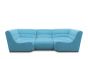 Gartensofa 3 Sitzer wetterfest Solido Outdoor Sofa türkis