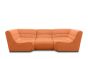 Gartensofa 3 Sitzer wetterfest Solido Outdoor Sofa terra orange