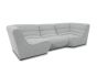 Gartensofa 3 Sitzer wetterfest Solido Outdoor Sofa silber grau