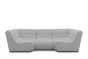 Gartensofa 3 Sitzer wetterfest Solido Outdoor Sofa silber grau