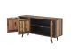 Sideboard Nordic 160x45 cm recycelt Bootsholz Metallrahmen