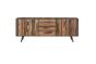 Sideboard Nordic mit 3 Schubladen 200x45 cm recyceltes Bootsholz Metallrahmen