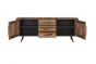 Sideboard Nordic mit 3 Schubladen 200x45 cm recyceltes Bootsholz Metallrahmen