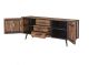 Sideboard Nordic mit 3 Schubladen 200x45 cm recyceltes Bootsholz Metallrahmen