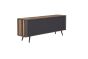Sideboard Nordic mit 3 Schubladen 200x45 cm recyceltes Bootsholz Metallrahmen