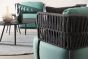 Loungesessel Outdoor wetterfest Aluminium Jade grün Palmer