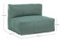 Loungesessel Outdoor wetterfest Sparrow Bezug Olefin Jade Modul