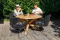 Outdoor Stuhl Grace mit Tisch Java rund von Exotan-2