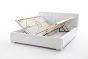 Polsterbett Genf mit Bettkasten Kunstleder weiss 180-200x200 cm-3
