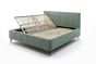 Polsterbett Lille mit Bettkasten grün 160-180x200 cm-4