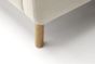 Polsterbett Milan beige Fuss Eiche