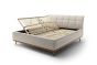 Polsterbett Milan beige Lattenrahmen Detail