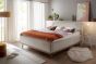 Polsterbett Milan beige mit Holzrahmen 160-180x200 cm