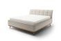 Polsterbett Milan beige mit Holzrahmen gesteppt 160-180x200 cm