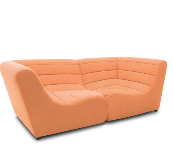 Gartensofa 2 Sitzer wetterfest Solido Outdoor Sofa terra orange