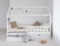 Kinderbett-myhome-90x200 cm- weiss mit Schubladen