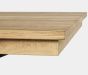 Gartentisch ausziehbar wetterfest Teak Alu Palmdale 220 - 300x100 cm
