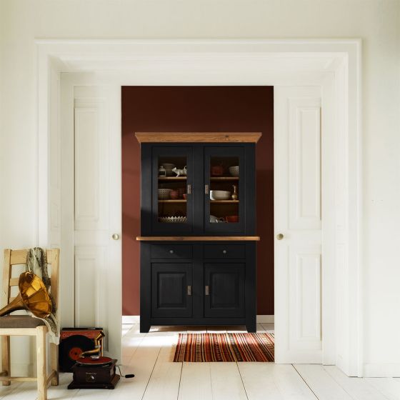 Buffet Eiche massiv Ariege im Landhausstil black