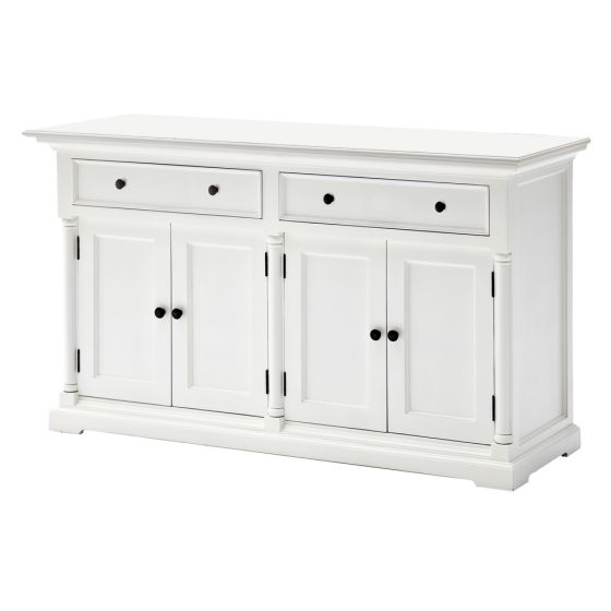Sideboard weiß Landhausstil Provence 4 türig B186