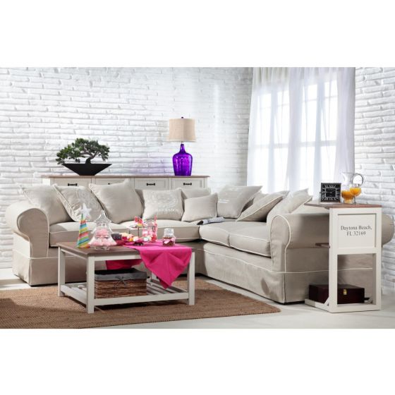 Hussensofa Ecke Landhausstil Dorchester 270x270 cm Wunschmaß möglich