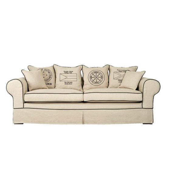 Hussensofa Landhausstil Dorchester Breite 220 cm auch im Wunschmaß