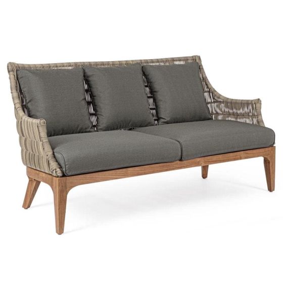 Lounge Sofa Outdoor 2 Sitzer mit Polster Keilani