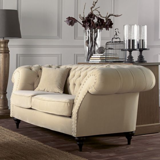Landhausstil Sofa Jacksonville Chesterfield 3Sitzer PickUpMöbel