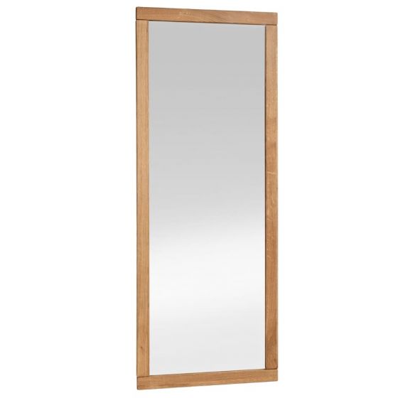 Walk in Spiegel Garderobe Eiche massiv 119 x 46 cm andere Holzarten wählen