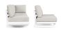 Outdoor Sofa wetterfest Aluminium Infinity Ecklounge weiß 253x259 cm