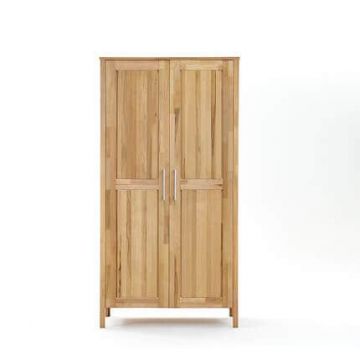 Kleiderschrank Buche massiv 2-türig geölt Mody