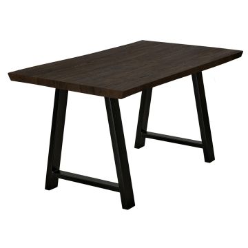 Bodahl Esstisch 140x80 cm rustikale Eiche smoked schweizer Kante Stahlgestell Hugin