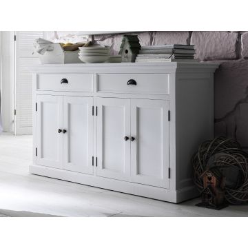 Anrichte Landhausstil weiss lackiert mit vier Türen Halifax B127