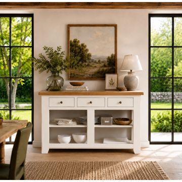 Konsole Eiche massiv Ariege Ivory