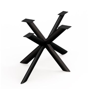 Bodahl Aspen Stahlgestell sternförmig Rundrohr schwarz