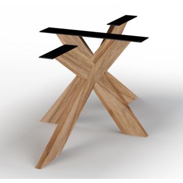 Tischgestell Denver Rustikale Eiche massiv in 8 Farben