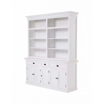 Bücherschrank Halifax Landhausstil weiss 180 cm breit