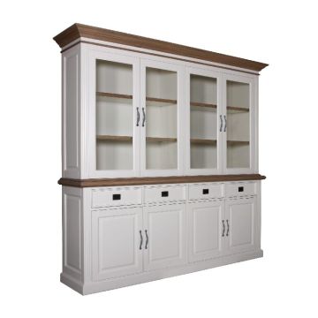 Buffetschrank Landhaus York Shabby chic Oak 4 Türen