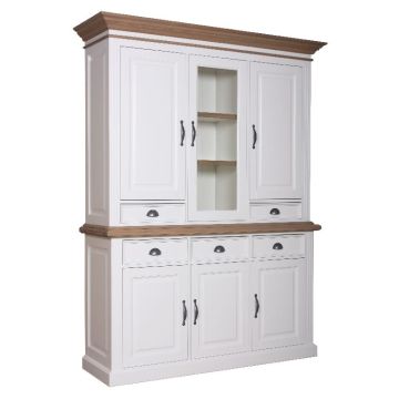 Buffetschrank weiß Landhausstil York Shabby chic Oak