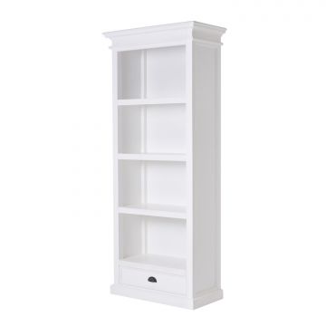 Bücherregal Landhausstil weiß 4 Fächer Halifax
