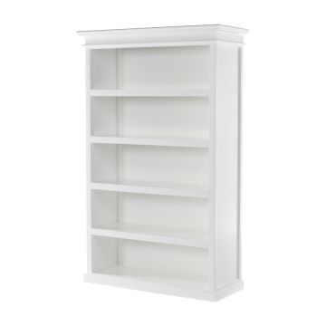 Bücherregal weiß Landhausstil 5 Fächer Halifax B: 125 cm CA634