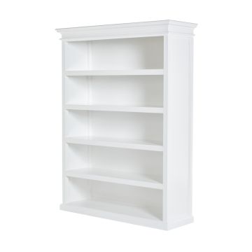 Weißes Bücherregal Landhausstil 5 Fächer Halifax B: 150 cm CA635