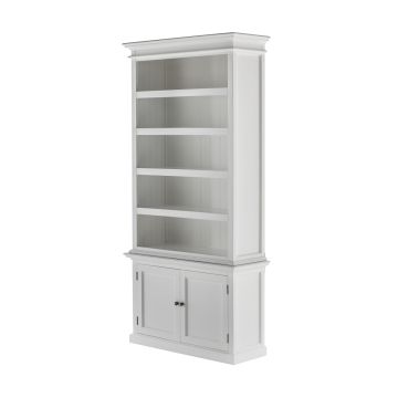 Landhausstil Bücherschrank weiß Halifax schmal 112cm CA636