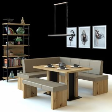 Eckbankgruppe Vintage Leder komplett 3