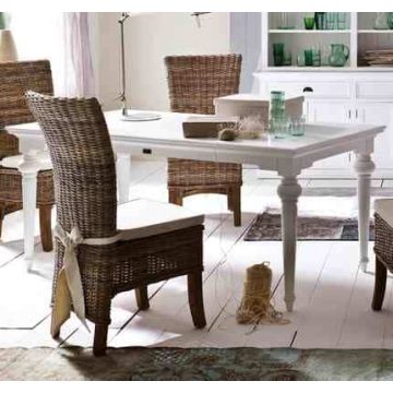 Esstisch 180x90 cm weiß antik Landhausstil Provence