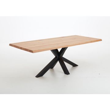 Esstisch Palmira Eiche massiv mit Spidergestell 