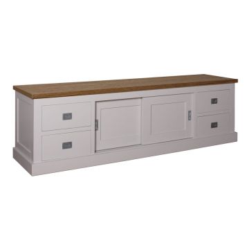 Fernsehkommode Kubic Oak XL 2 Schiebetüren 4 Schubladen