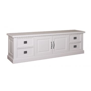 Fernsehkommode Landhausstil York Shabby chic 2 Türen 4 Schubladen