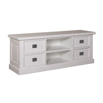 Fernsehkommode Landhausstil York Shabby chic 4 Schubladen