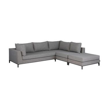 Design Gartenlounge Sicilie Nanotex Ash grey rechts